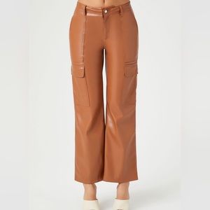 Forever 21 Brown Leather Pants